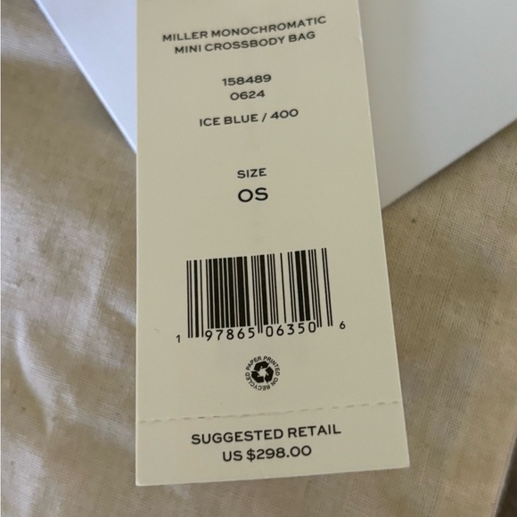 Tory Burch Mini Miller Monochromatic Crossbody Bag in Ice Blue - Picture 7 of 8